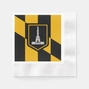 Servilleta De Papel Bandera de Baltimore