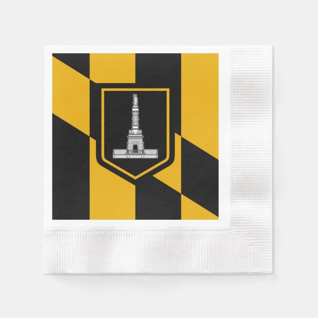 Servilleta De Papel Bandera de Baltimore (Anverso)