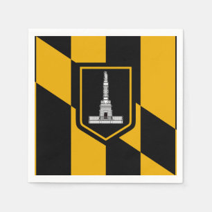 Servilleta De Papel Bandera de Baltimore, Maryland