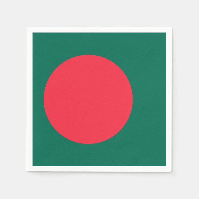 Servilleta De Papel Bandera de Bangladesh (Bangladesh) (Anverso)