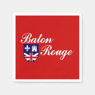 Servilleta De Papel Bandera de Baton Rouge, servilletas de Luisiana