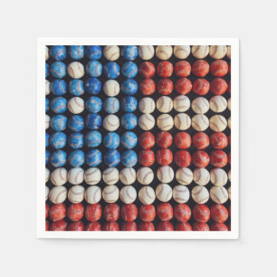 Servilleta De Papel Bandera de Béisbol Americana