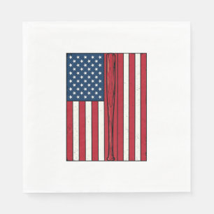 Servilleta De Papel Bandera de béisbol deteriorada diseño vectorial vi