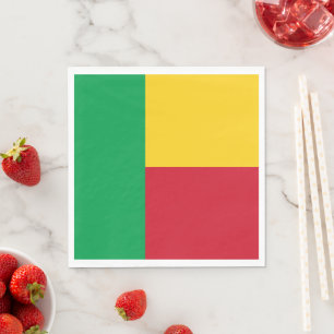 Servilleta De Papel Bandera de Benín