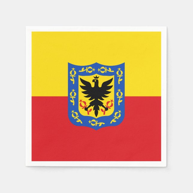 Servilleta De Papel Bandera de Bogotá, servilletas de Colombia (Anverso)