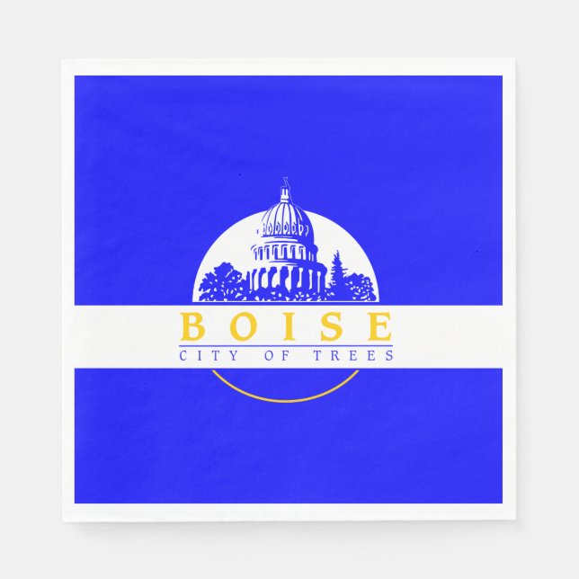 Servilleta De Papel Bandera de Boise (ciudad de Idaho) (Anverso)