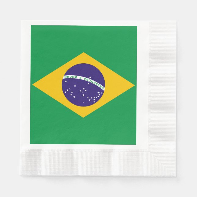 Servilleta De Papel Bandera de Brasil Bandeira do Brasil (Anverso)