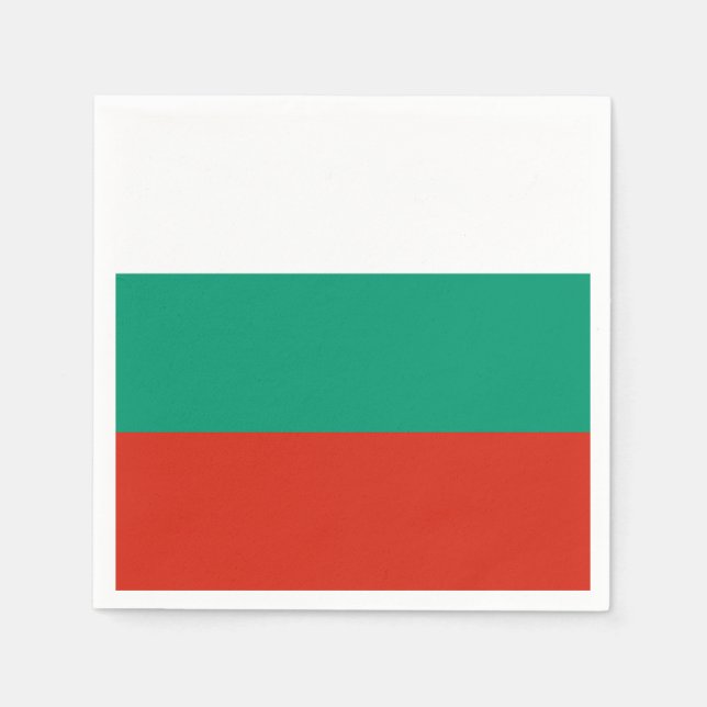 Servilleta De Papel Bandera de Bulgaria (Anverso)