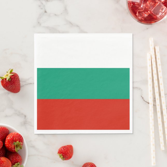 Servilleta De Papel Bandera de Bulgaria (In situ)