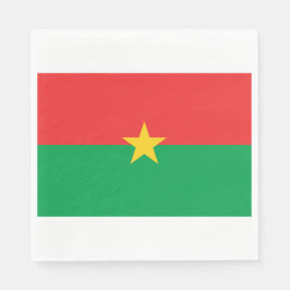 Servilleta De Papel Bandera de Burkina Faso