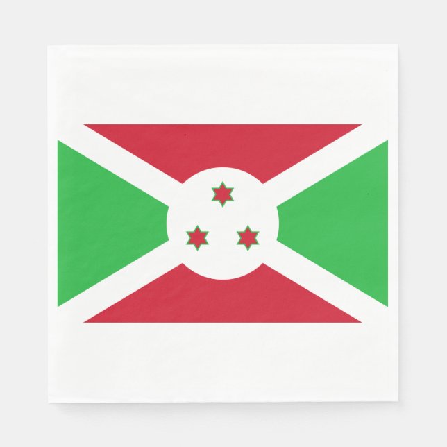 Servilleta De Papel Bandera de Burundi (Anverso)