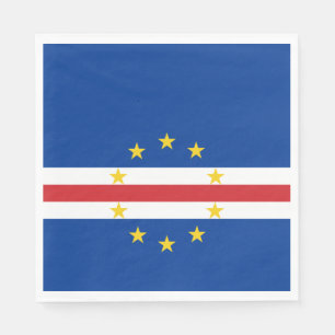 Servilleta De Papel Bandera de Cabo Verde