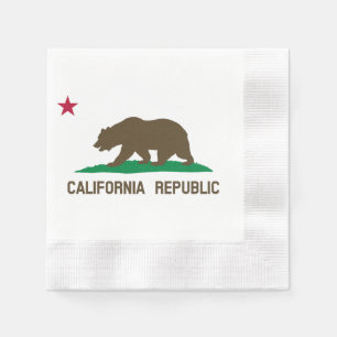 Servilleta De Papel Bandera de California
