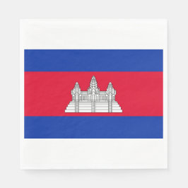 Servilleta De Papel Bandera de Camboya
