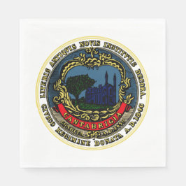 Servilleta De Papel Bandera de Cambridge (Massachusetts)