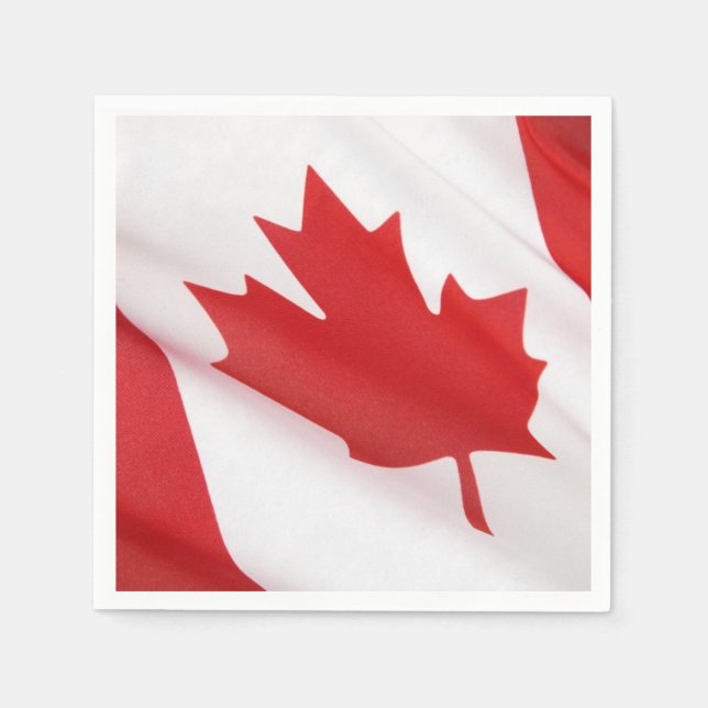 Servilleta De Papel Bandera de Canadá (Anverso)