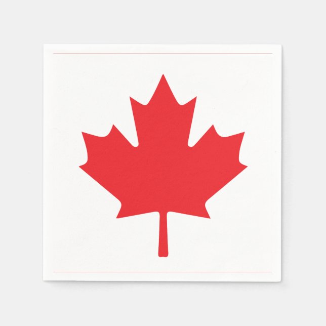 Servilleta De Papel Bandera de Canadá (Anverso)