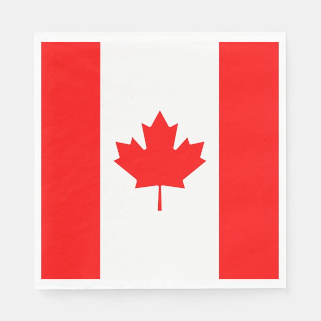 Servilleta De Papel Bandera de Canadá (Anverso)