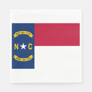 Servilleta De Papel Bandera de Carolina del Norte