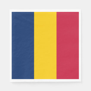 Servilleta De Papel Bandera de Chad