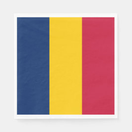 Servilleta De Papel Bandera de Chad (país africano)