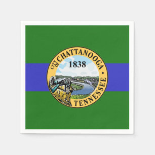Servilleta De Papel Bandera de Chattanooga, Tennessee Graduación