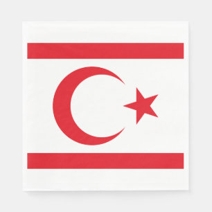 Servilleta De Papel Bandera de Chipre del Norte