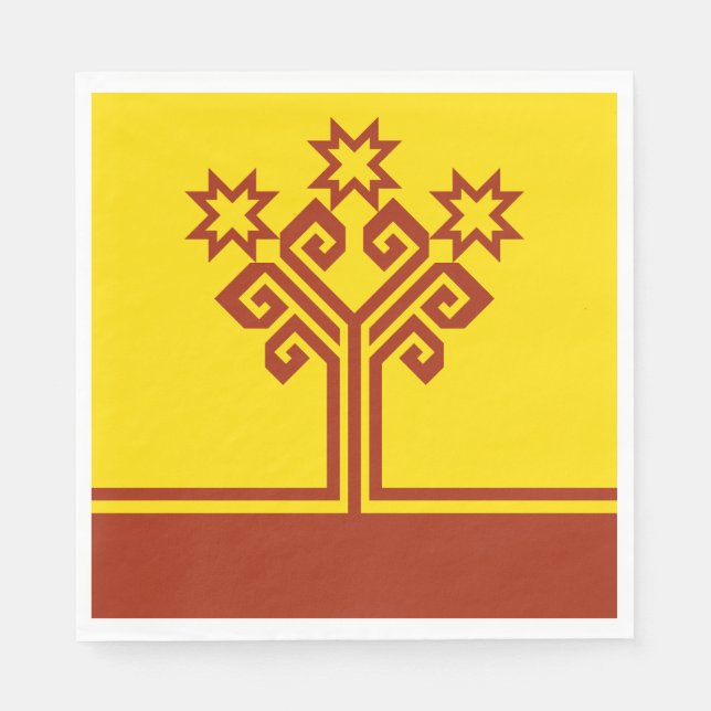 Servilleta De Papel Bandera de Chuvasia (Anverso)