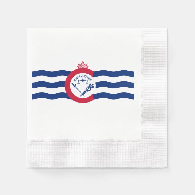 Servilleta De Papel Bandera de Cincinnati (Anverso)
