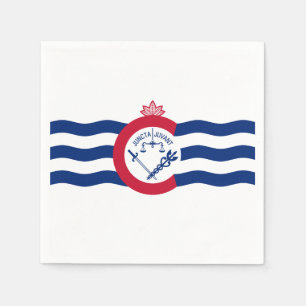 Servilleta De Papel Bandera de Cincinnati, servilletas Ohio