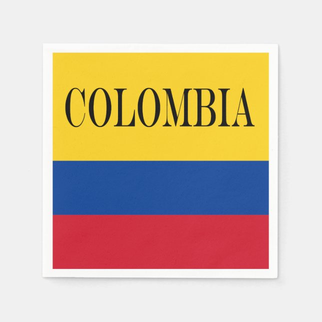 Servilleta De Papel Bandera de Colombia - Bandera De Colombia (Anverso)