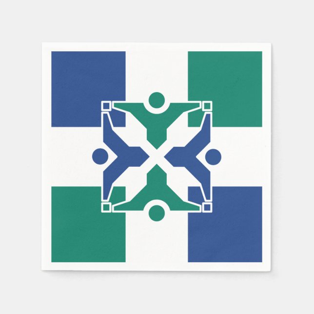 Servilleta De Papel Bandera de Columbia, Missouri (Anverso)