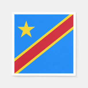 Servilleta De Papel Bandera de Congo - de República Democrática del
