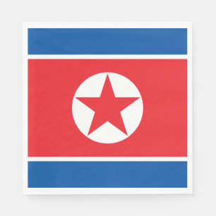 Servilleta De Papel Bandera de Corea del Norte