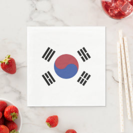 Servilleta De Papel Bandera de Corea del Sur