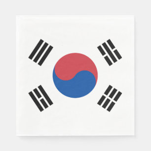 Servilleta De Papel Bandera de Corea del Sur