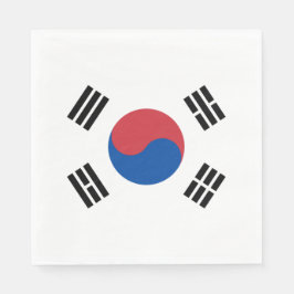 Servilleta De Papel Bandera de Corea del Sur (ROK)