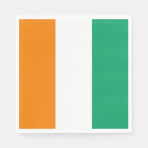 Servilleta De Papel Bandera de Costa de Marfil