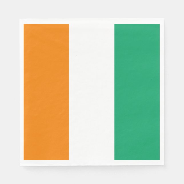 Servilleta De Papel Bandera de Costa de Marfil (Anverso)