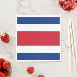 Servilleta De Papel Bandera de Costa Rica