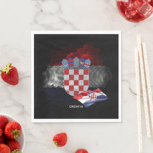 Servilleta De Papel bandera de Croacia