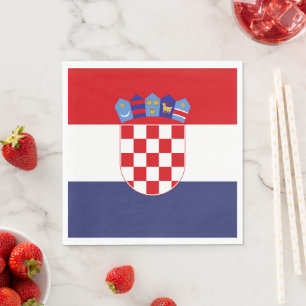 Servilleta De Papel Bandera de Croacia