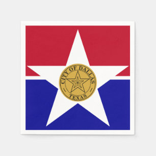 Servilleta De Papel Bandera de Dallas, Texas Napkins