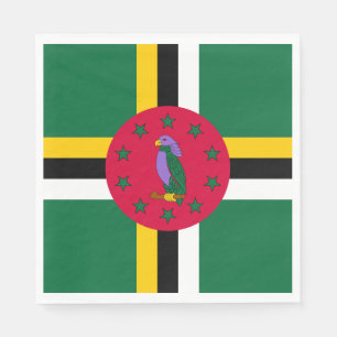 Servilleta De Papel Bandera de Dominica