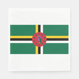 Servilleta De Papel Bandera de Dominica