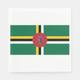 Servilleta De Papel Bandera de Dominica