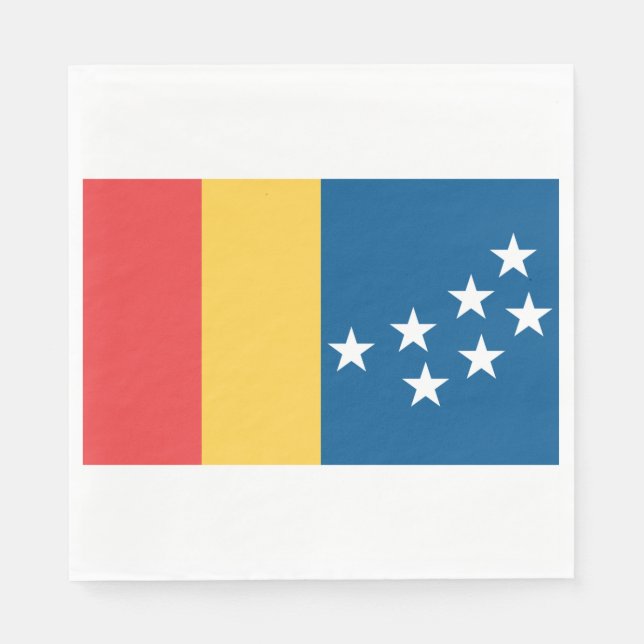 Servilleta De Papel Bandera de Durham (Carolina del Norte, Estados Uni (Anverso)