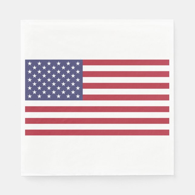 Servilleta De Papel Bandera de EE. UU. (Anverso)