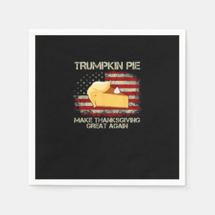 Servilleta De Papel Bandera De Ee.Uu. Vintage Trumpkin Pie Hizo Acción