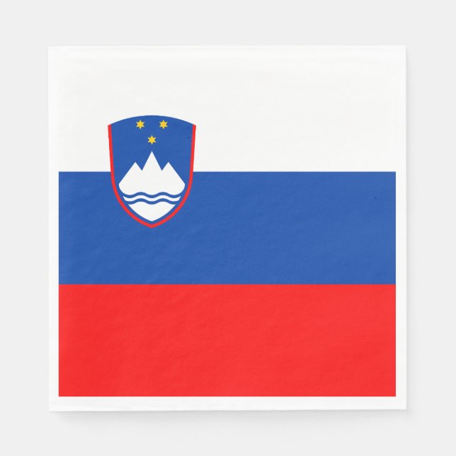 Servilleta De Papel Bandera de Eslovenia (Anverso)